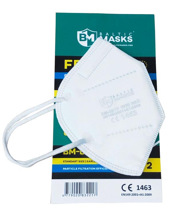 Baltic Masks Respiratorius FFP3 su vožtuvu (2vnt.) BM031V NR D, žema