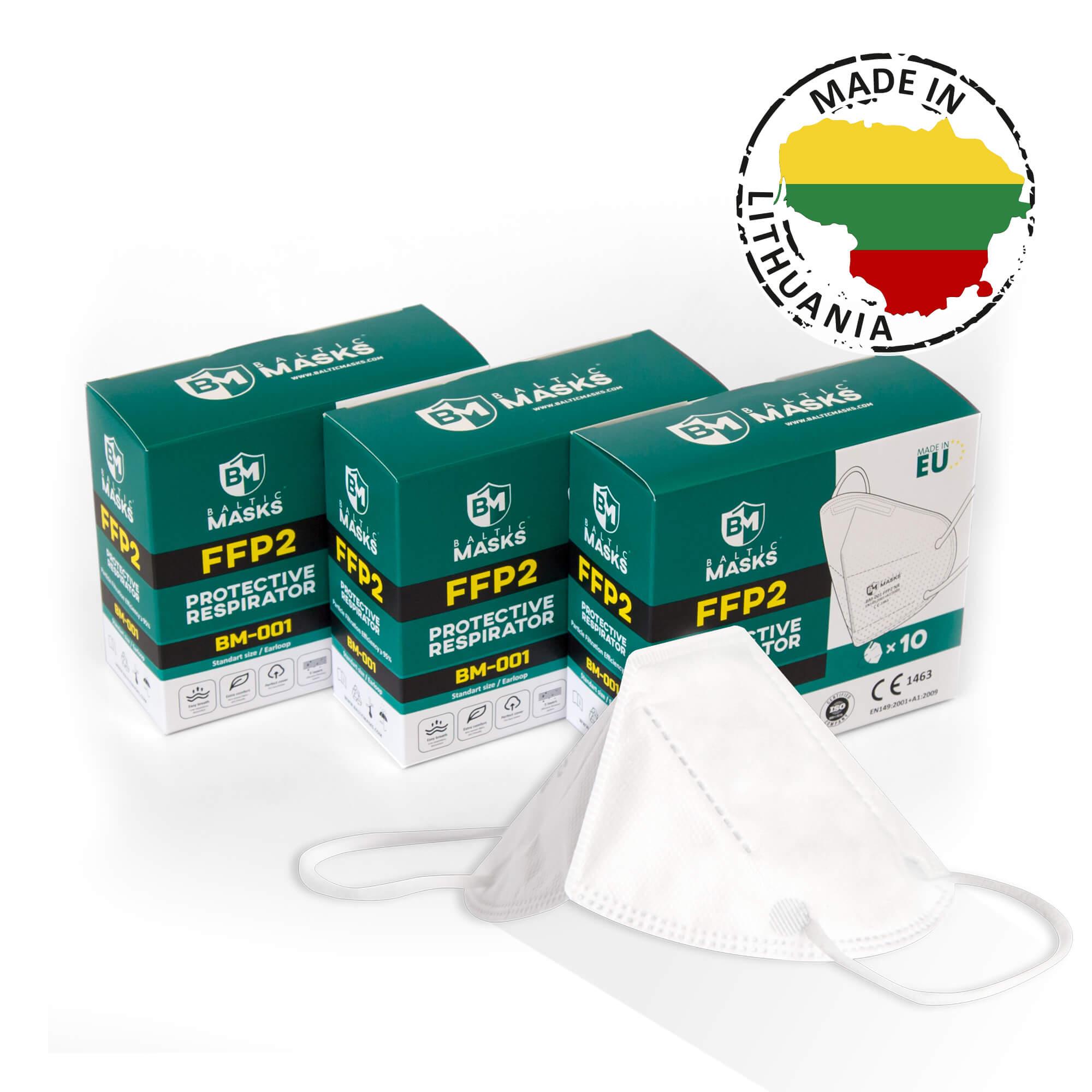 Respiratorius FFP2 Baltic Masks BM-001 (10vnt)