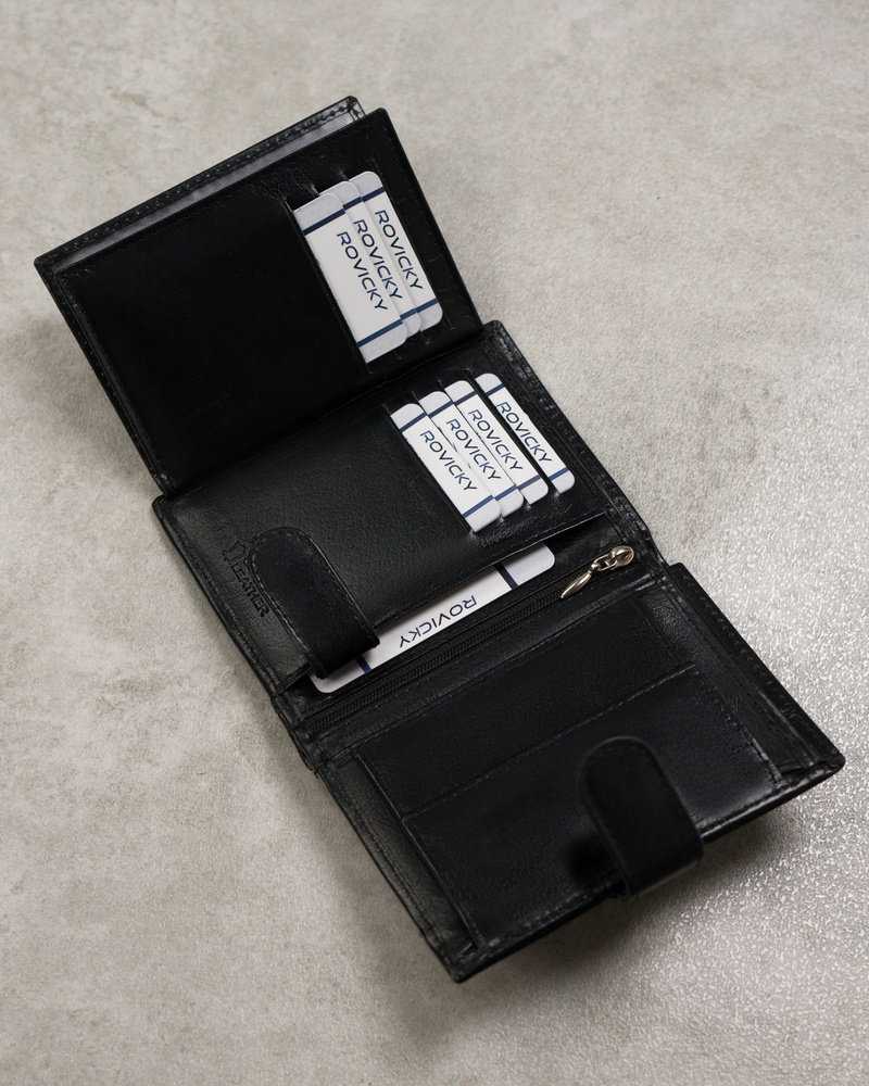 4U Cavaldi Piniginė vyrams Cavaldi 0001L-P-BS RFID