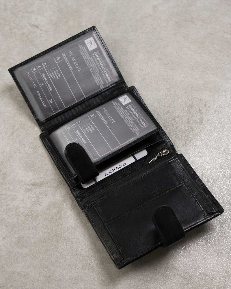 4U Cavaldi Piniginė vyrams Cavaldi 0001L-P-BS RFID