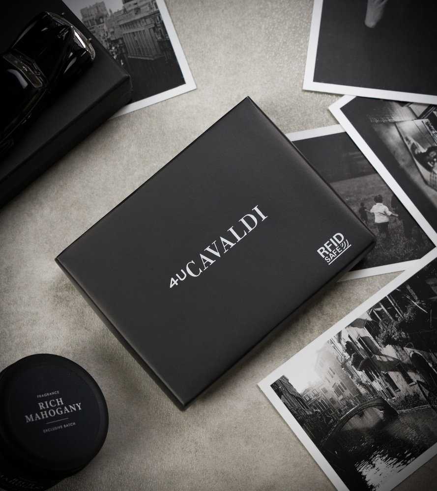4U Cavaldi Piniginė vyrams Cavaldi 0670-P-BS RFID