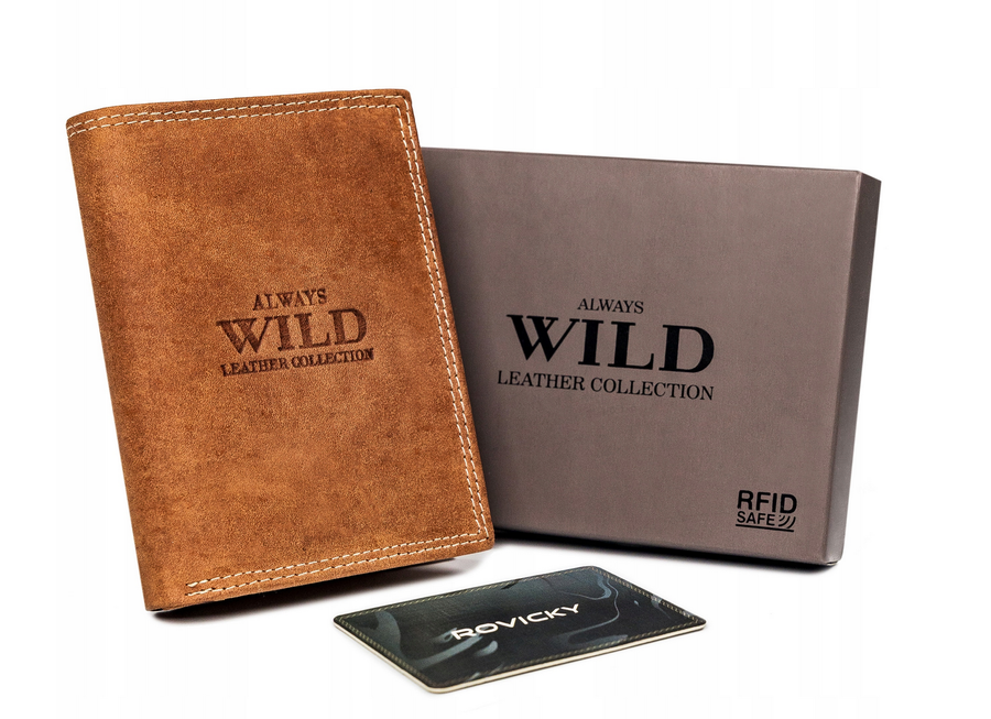 Always Wild Piniginė vyrams Wild N4-P-CHM RFID