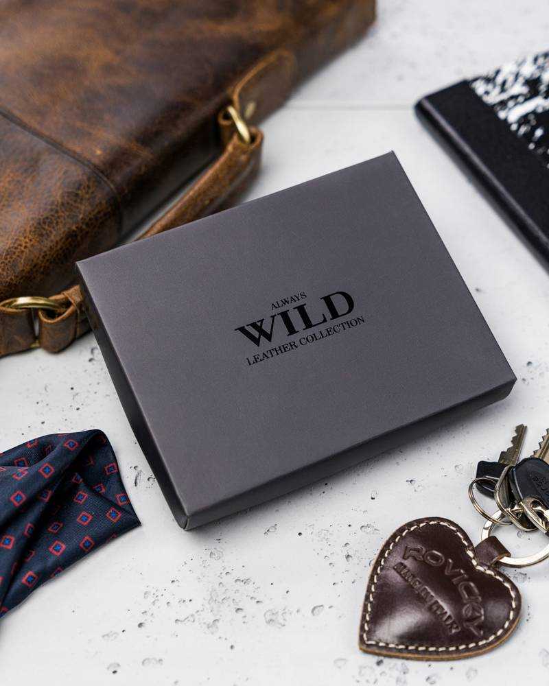 Always Wild Piniginė vyrams Wild N4-P-CHM RFID