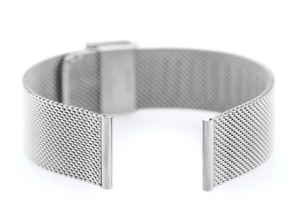 Pacific M6 bracelet - HQ mesh - 18mm sidabrinis