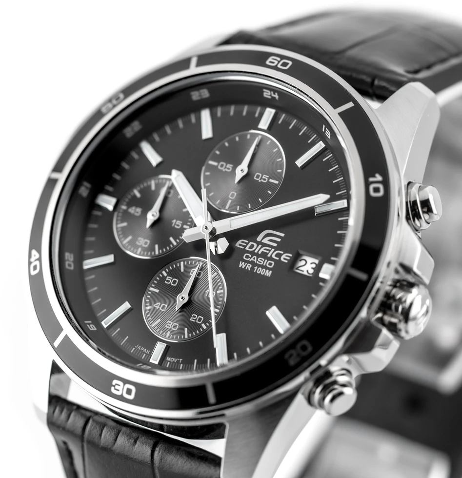 CASIO EDIFICE VYRIŠKAS LAIKRODIS Chronografas EFR-526L-1AV + BOX