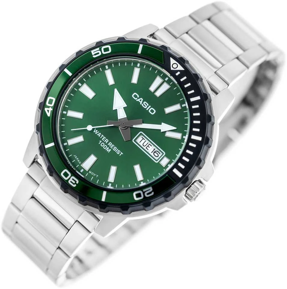 Casio kolekcija MTD-125D-3A vyriškas laikrodis + dėžutė