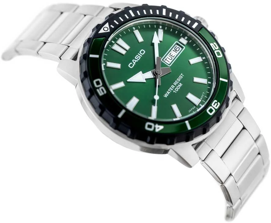 Casio kolekcija MTD-125D-3A vyriškas laikrodis + dėžutė