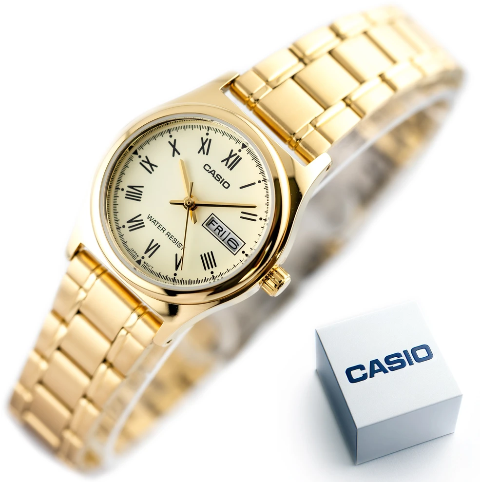 CASIO LTP-V006G-9BUDF moteriškas laikrodis (zd585a) + dėžutė