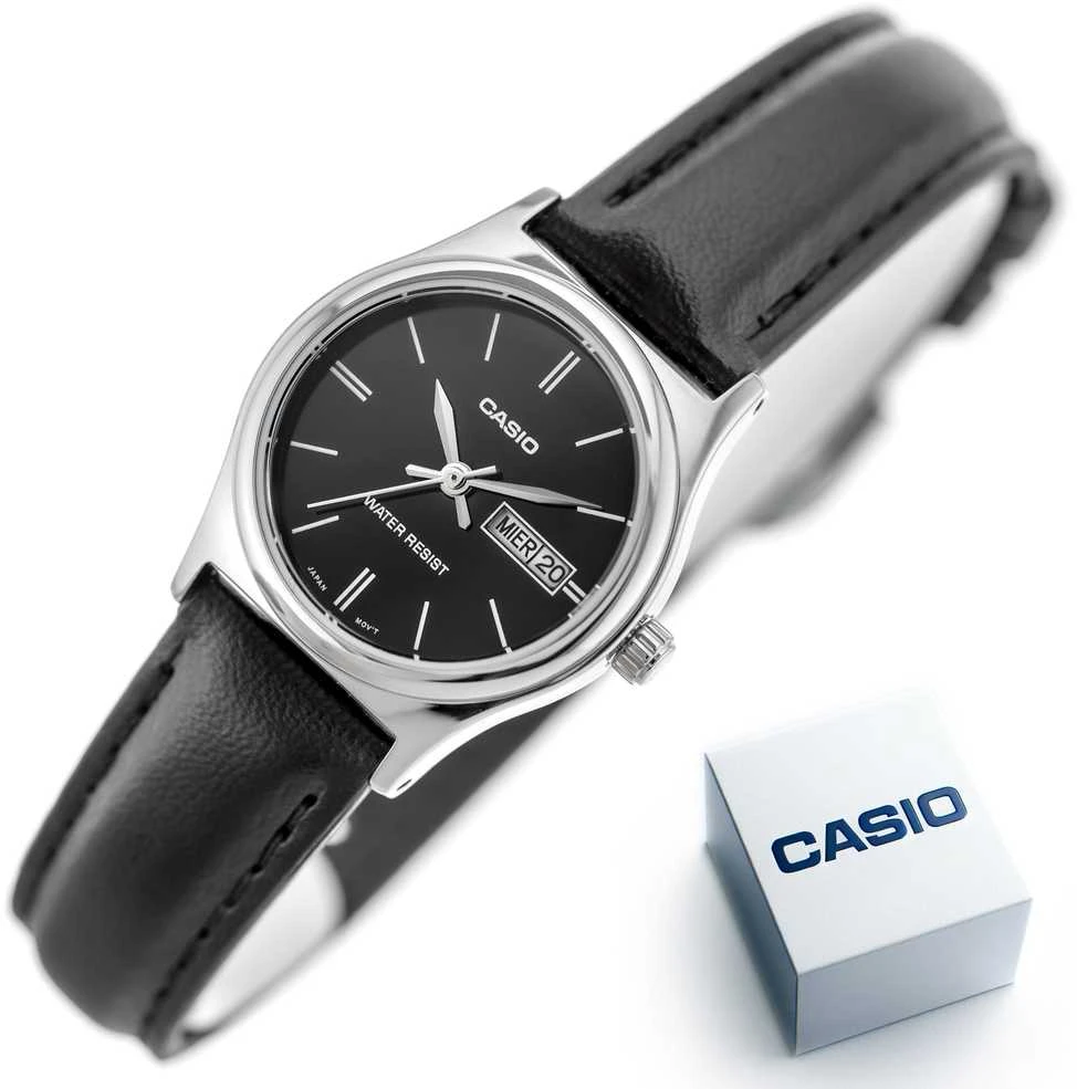 Laikrodis moterims CASIO LTP-V006L-1B2 (zd576b) + dėžutė