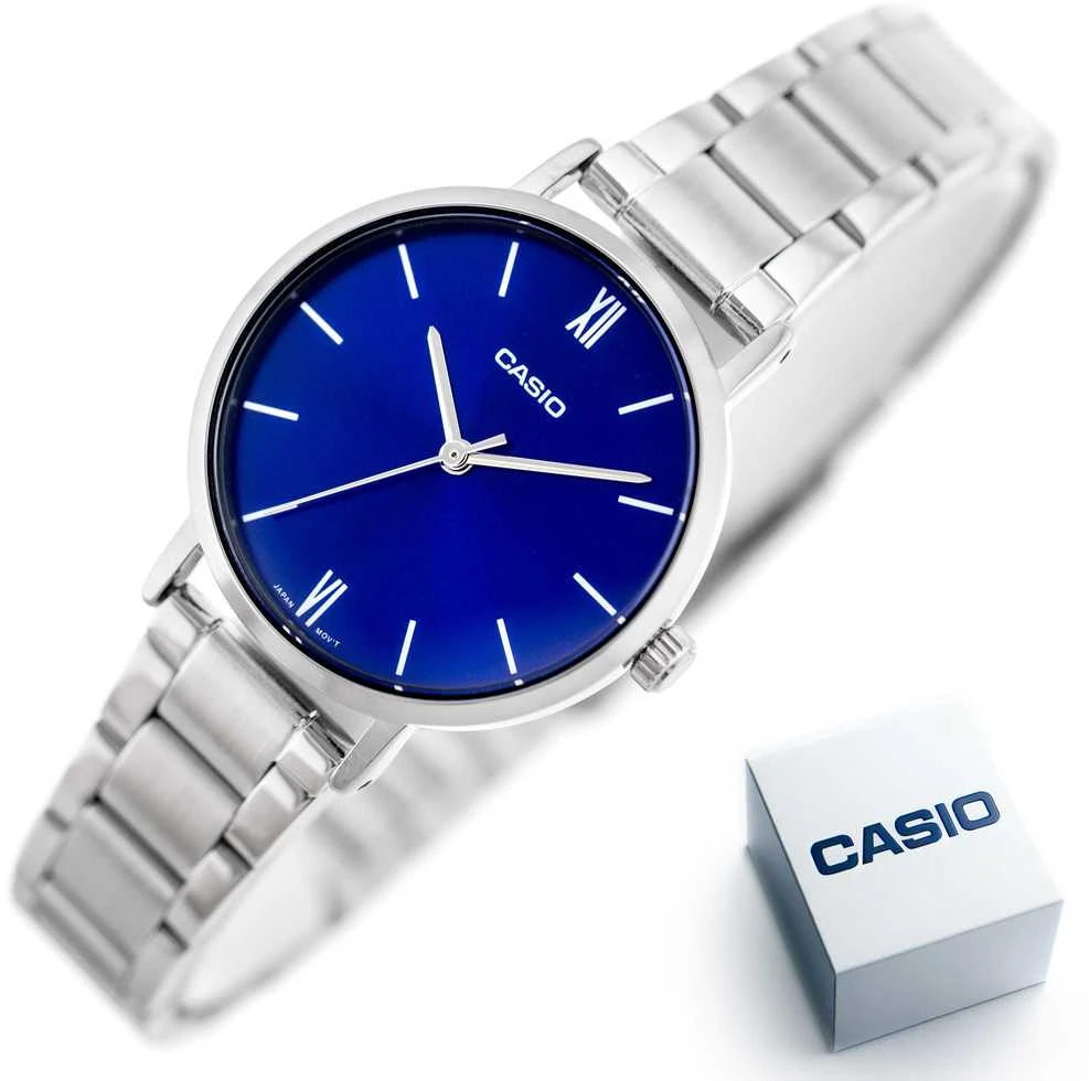 Casio LTP-VT02D-2A moteriškas laikrodis + dėžutė