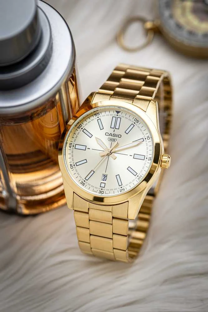 Laikrodis CASIO MEN'S WATCH MTP-VD02G-9EUDF (zd217d) + BOX