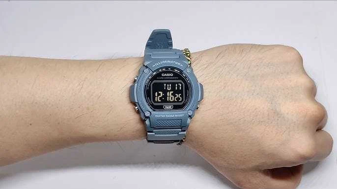 Laikrodis CASIO MEN'S WATCH W-219HC-2BVDF + BOX