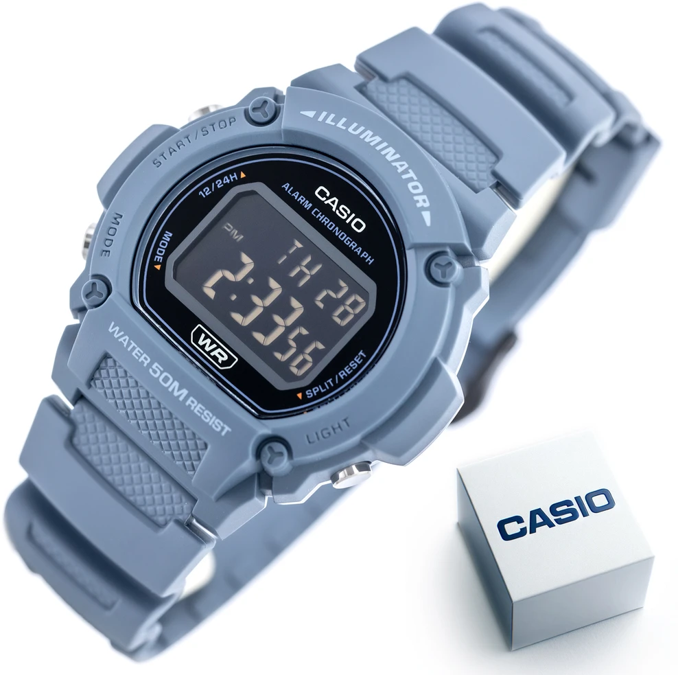 Laikrodis CASIO MEN'S WATCH W-219HC-2BVDF + BOX