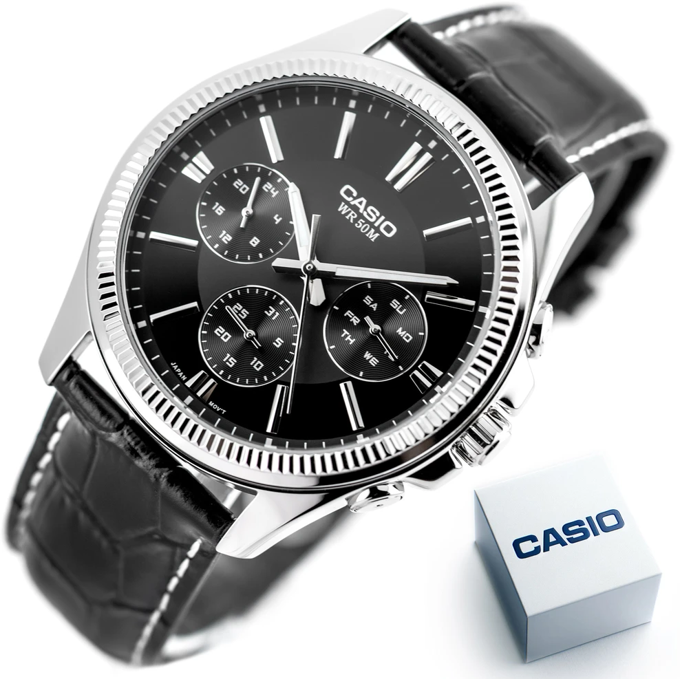 CASIO MTP-1375L 1A VYRIŠKAS LAIKRODIS (zd115b) + DĖŽUTĖ