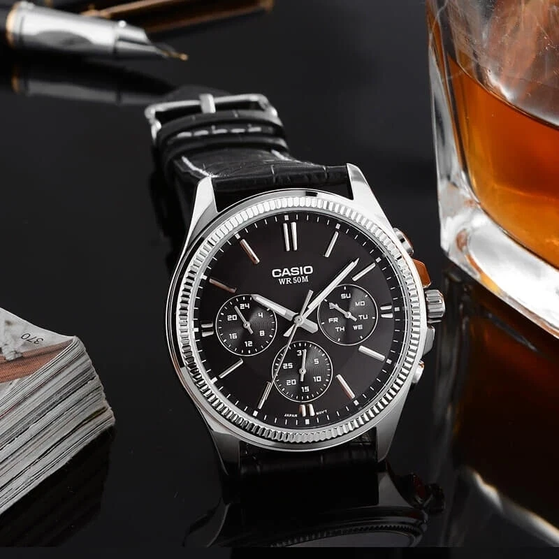 CASIO MTP-1375L 1A VYRIŠKAS LAIKRODIS (zd115b) + DĖŽUTĖ