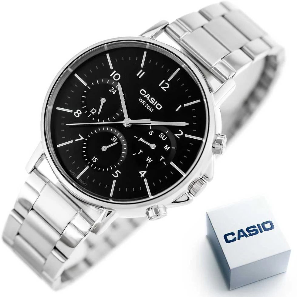 CASIO MTP-E321D-1A VYRIŠKAS LAIKRODIS (zd269a) + DĖŽUTĖ