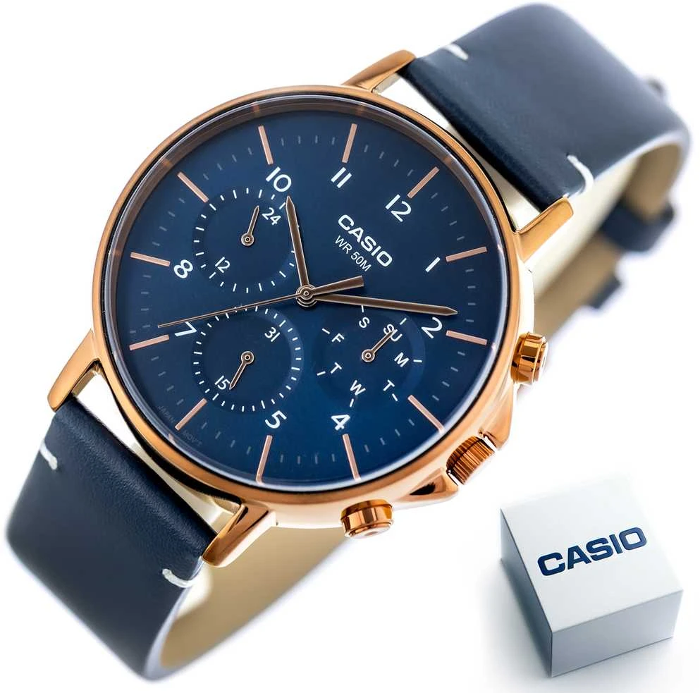 CASIO MTP-E321RL-2A VYRIŠKAS LAIKRODIS (zd190a) + DĖŽUTĖ