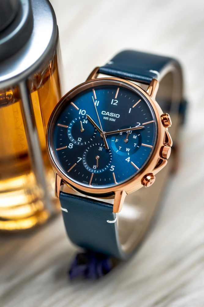 CASIO MTP-E321RL-2A VYRIŠKAS LAIKRODIS (zd190a) + DĖŽUTĖ