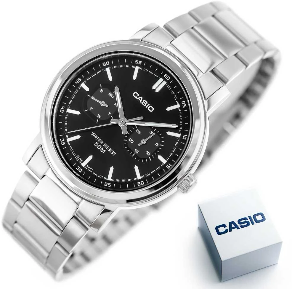 CASIO MTP-E335D-1E VYRIŠKAS LAIKRODIS (zd274a) + DĖŽUTĖ