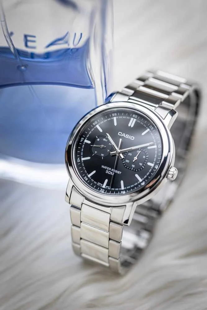 CASIO MTP-E335D-1E VYRIŠKAS LAIKRODIS (zd274a) + DĖŽUTĖ