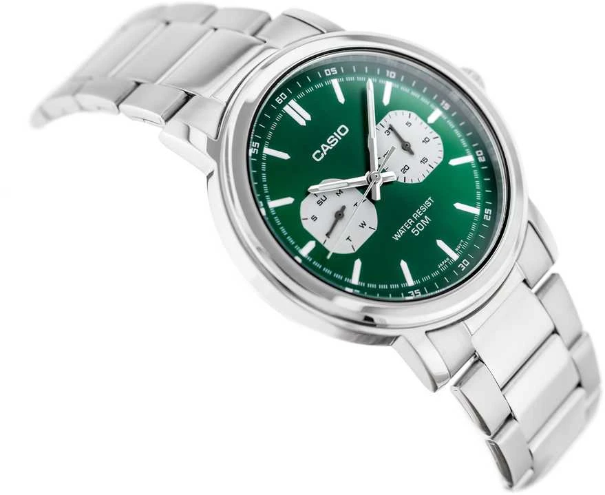 CASIO MTP-E335D-3E VYRIŠKAS LAIKRODIS (zd274c) + DĖŽUTĖ