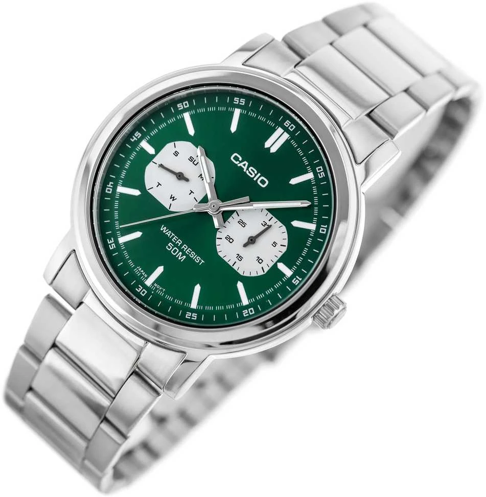 CASIO MTP-E335D-3E VYRIŠKAS LAIKRODIS (zd274c) + DĖŽUTĖ