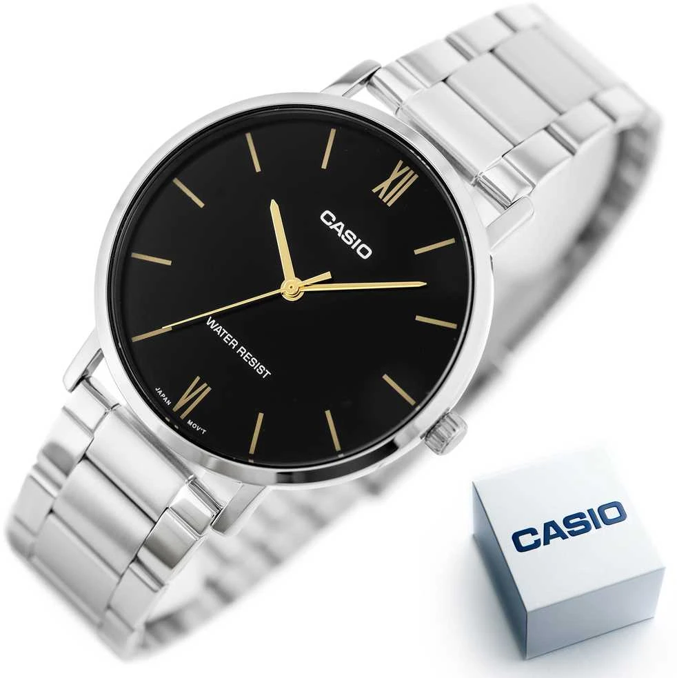 Laikrodis CASIO MTP-VT01D-1B MEN'S WATCH (zd165f) + BOX