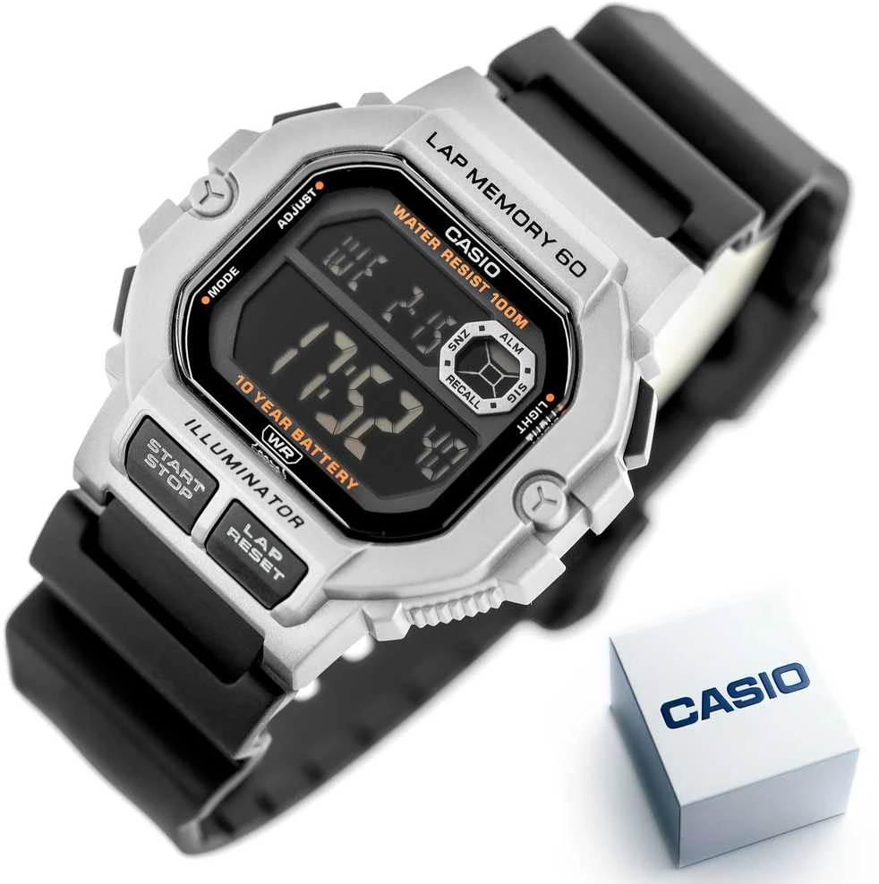 CASIO Sports WS-1400H-1B VYRIŠKAS LAIKRODIS + DĖŽĖ