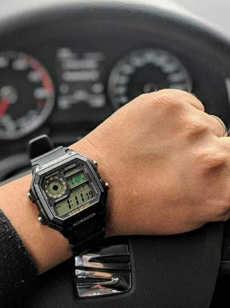 CASIO Sports vyriškas LAIKRODIS AE-1200WH-1B + BOX (zd146c)
