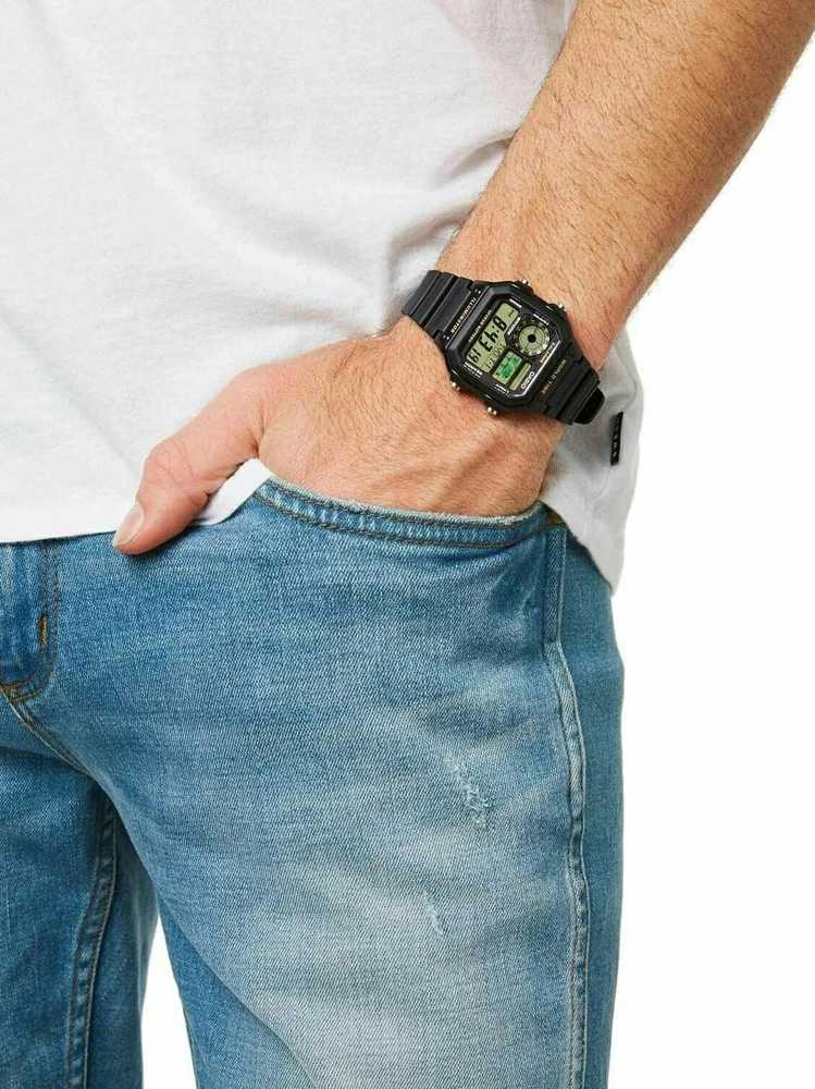 CASIO Sports vyriškas LAIKRODIS AE-1200WH-1B + BOX (zd146c)