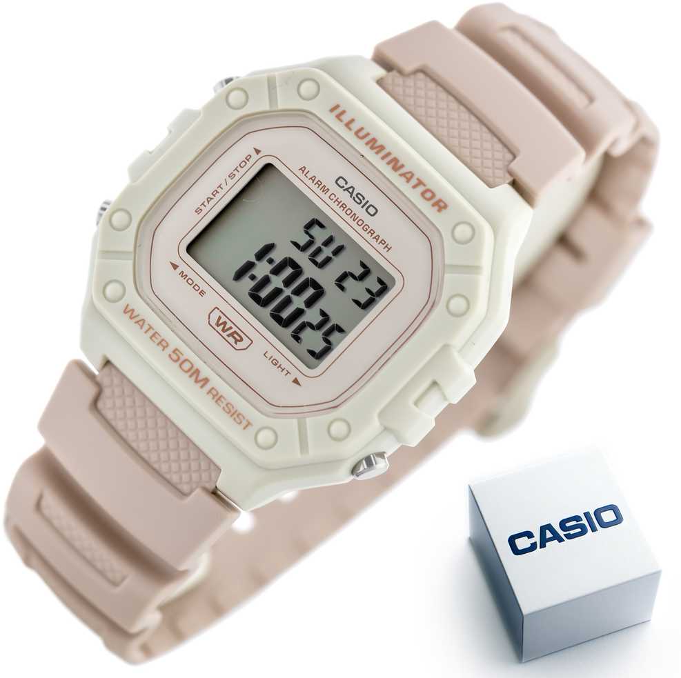 CASIO UNISEX LAIKRODIS W-218HC-4A2 + DĖŽUTĖ (zd208i)