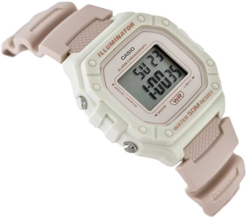 CASIO UNISEX LAIKRODIS W-218HC-4A2 + DĖŽUTĖ (zd208i)