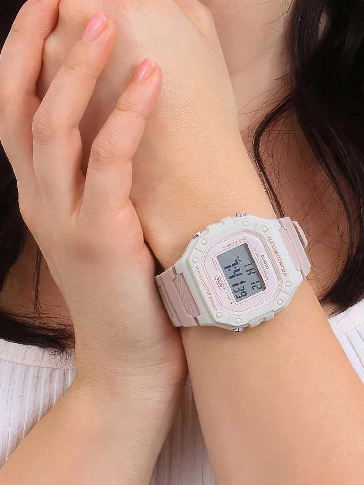 CASIO UNISEX LAIKRODIS W-218HC-4A2 + DĖŽUTĖ (zd208i)
