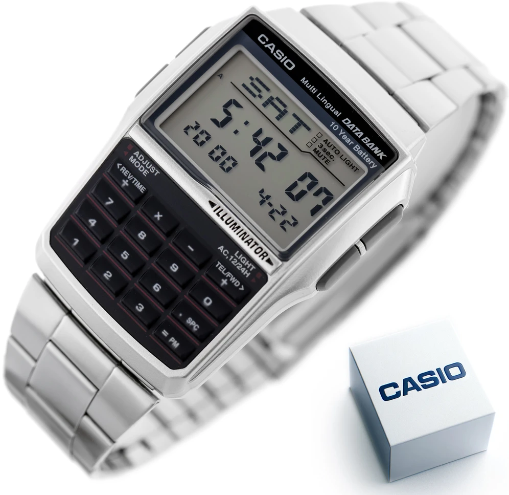 Laikrodis CASIO VINTAGE DATABANK MALE WATCH DBC-32D-1ADF (zd162b) + BOX