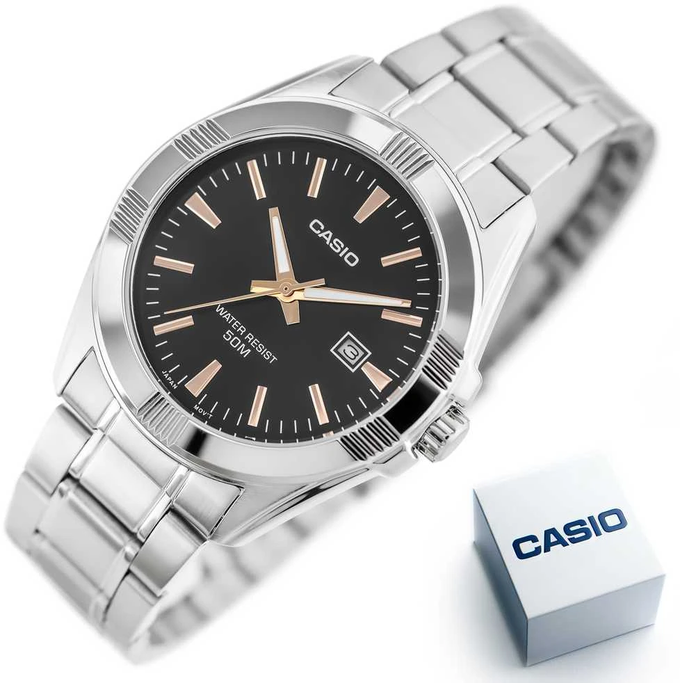 CASIO VYRIŠKAS LAIKRODIS MTP-1308D-1A2 (zd177c) + DĖŽUTĖ