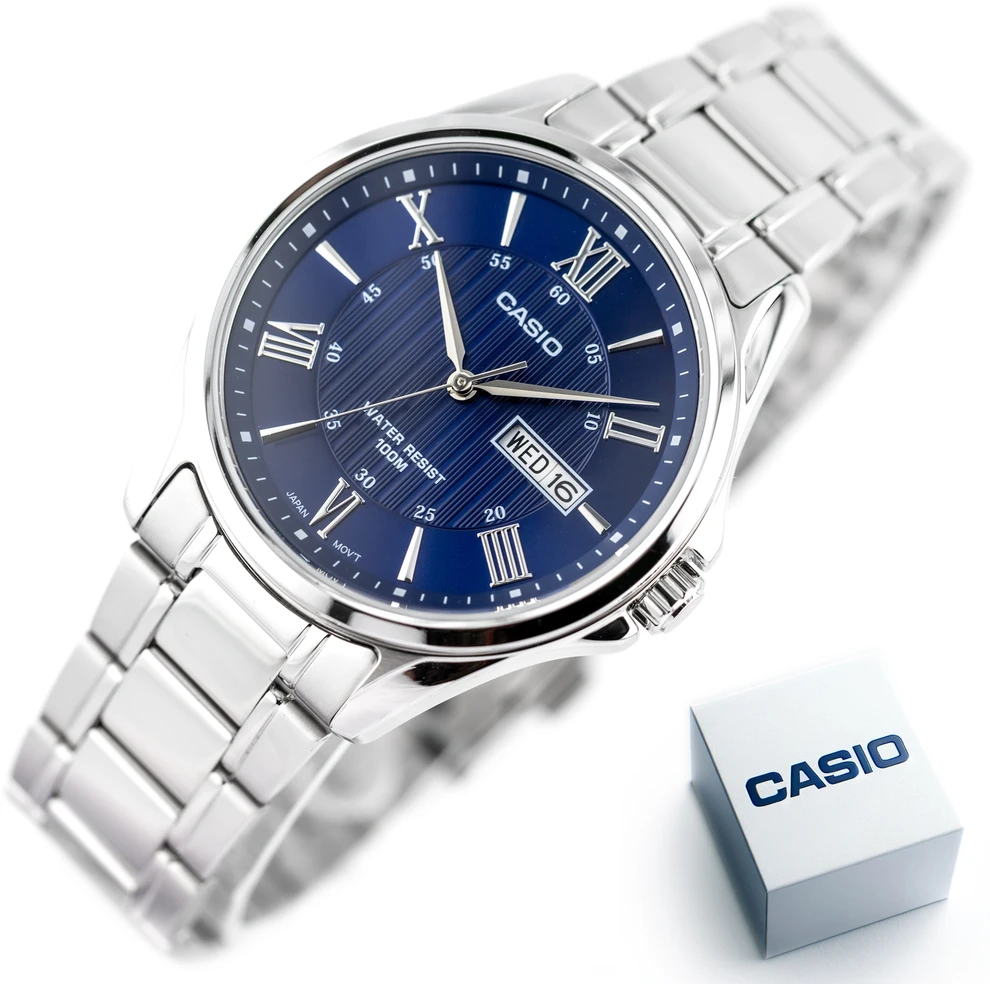 CASIO VYRIŠKAS LAIKRODIS MTP-1384D-2A + DĖŽUTĖ