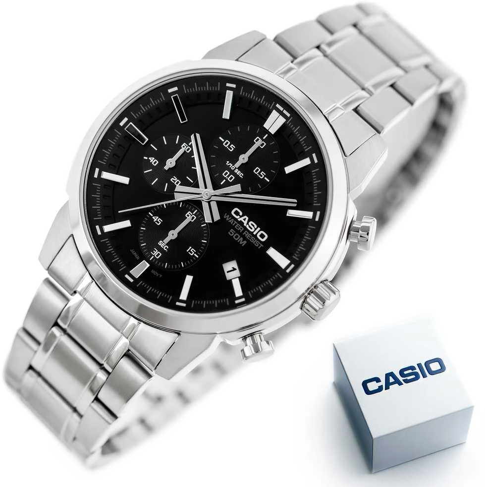 Casio vyriškas laikrodis MTP-E510D-1A1 + dėžutė