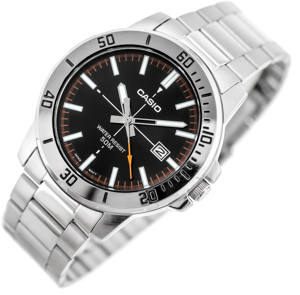 Casio Vyriškas laikrodis MTP-VD01D-1E2VUDF (zd185j) + DĖŽUTĖ