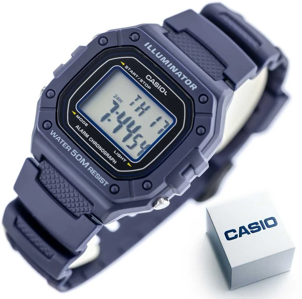 CASIO VYRIŠKAS LAIKRODIS W-218H-2A + DĖŽUTĖ