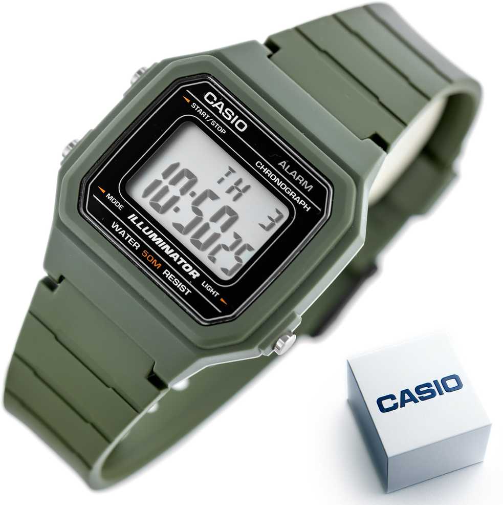Casio W-217H-3A laikrodis + dėžutė