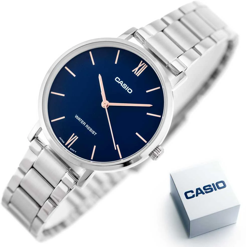 Laikrodis vyrams CASIO MTP-VT01D-2B (zd165c) - KLASYKA + BOX
