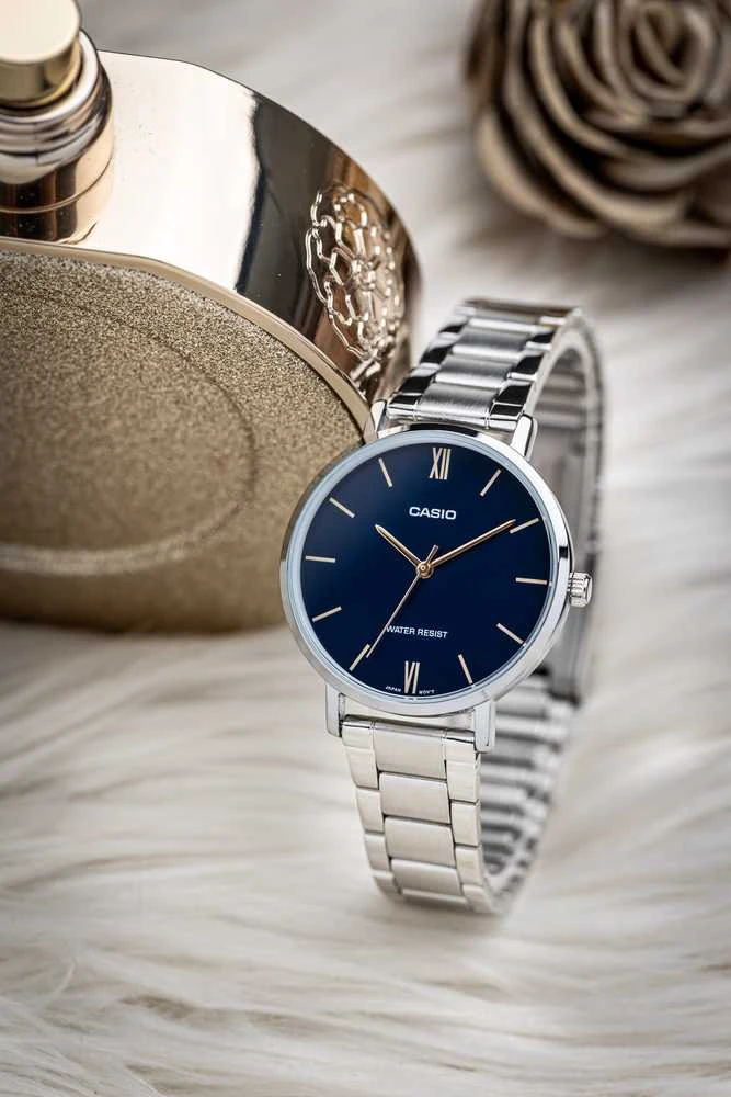 Laikrodis vyrams CASIO MTP-VT01D-2B (zd165c) - KLASYKA + BOX