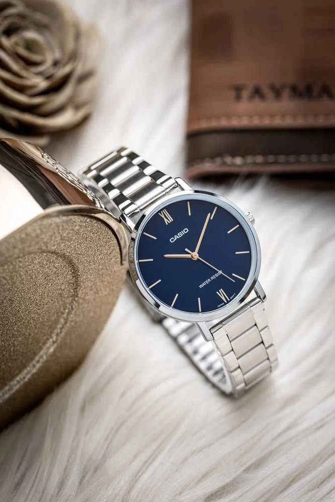 Laikrodis vyrams CASIO MTP-VT01D-2B (zd165c) - KLASYKA + BOX