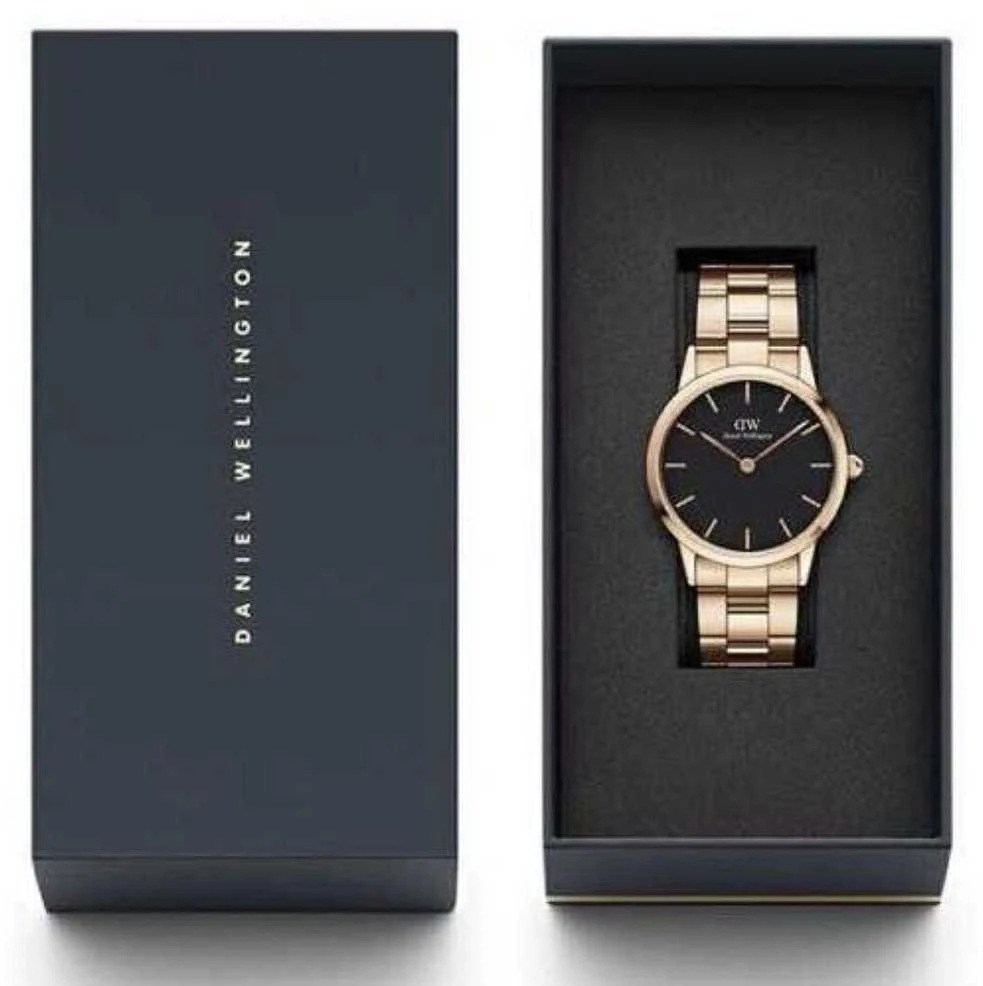 DANIEL WELLINGTON Iconic Link pilkas vyriškas laikrodis DW00100332 (zw003a)