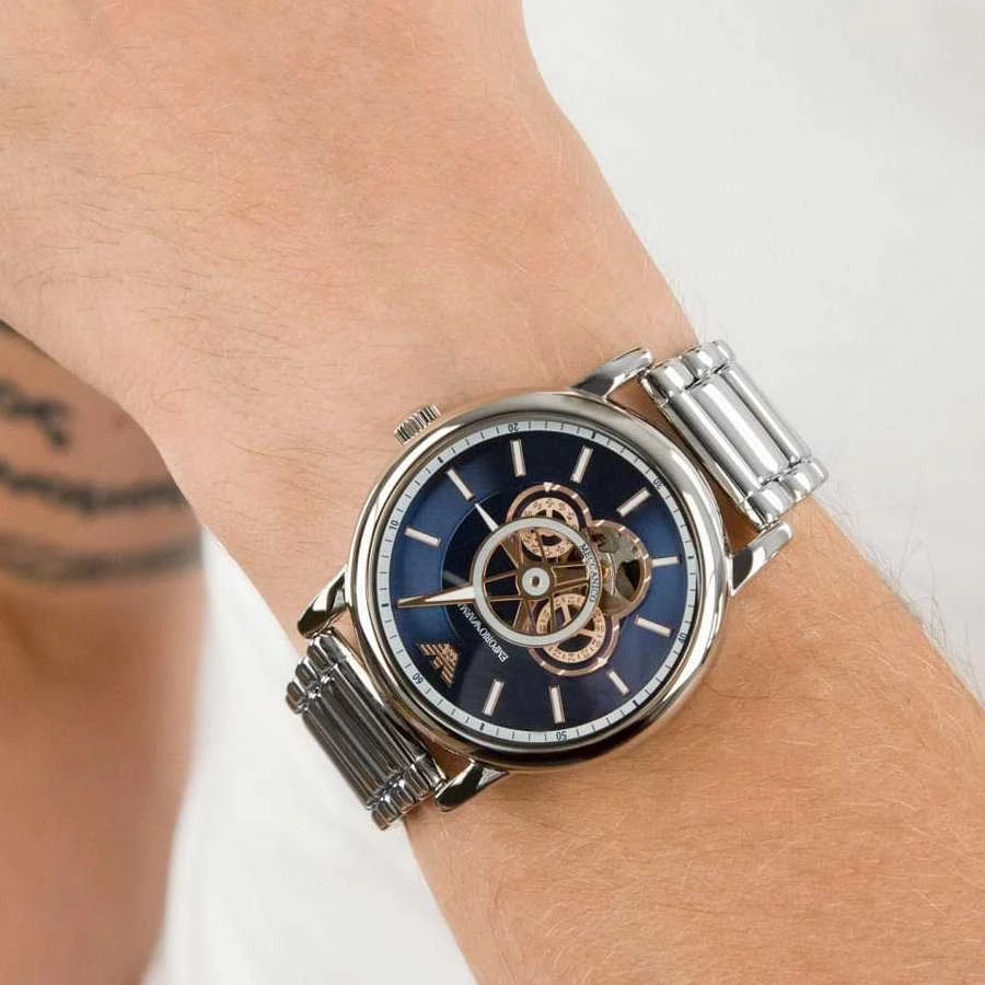 EMPORIO ARMANI LUIGI Open Heart AUTOMATIC vyriškas laikrodis AR60036