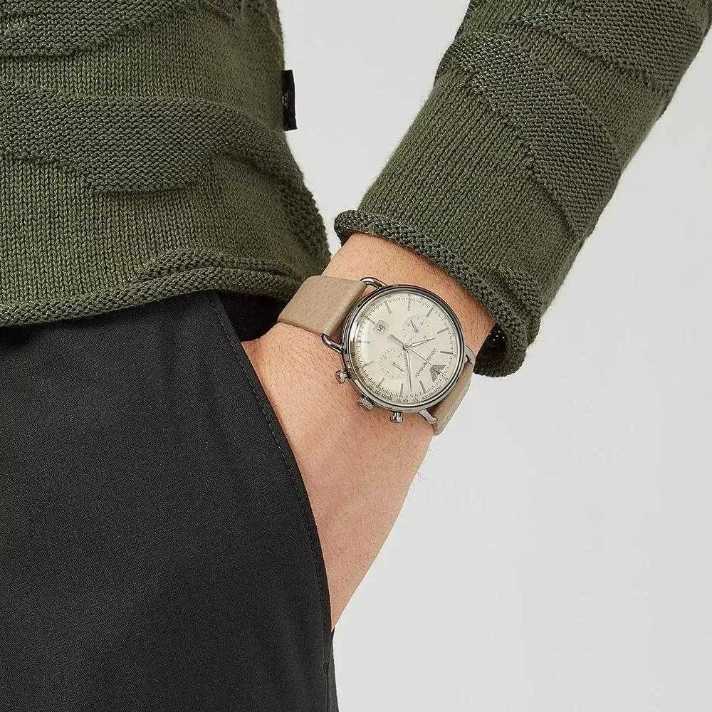 EMPORIO ARMANI AR11107 - Chronografinis vyriškas laikrodis (zi063a)