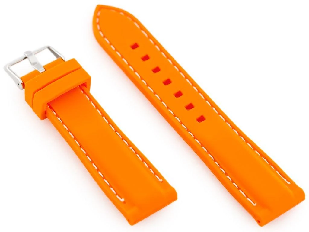Pacific Guminė laikrodžio apyrankė U20 - oranžinė 18mm