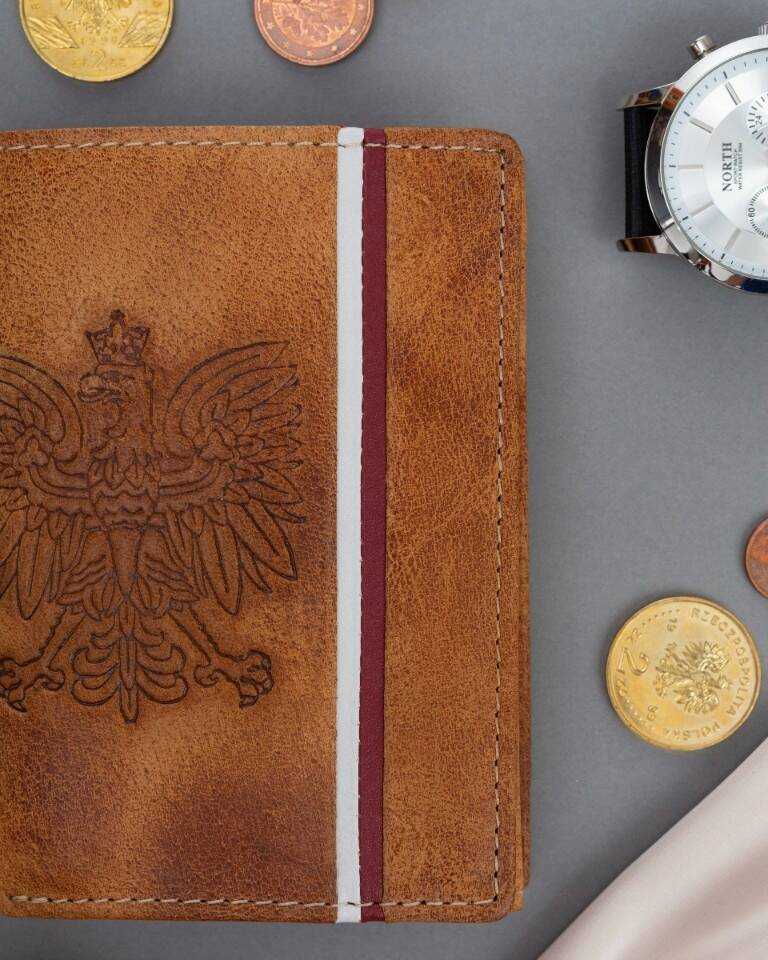 Inny Didelė vyriška piniginė, pagaminta iš natūralios nubuko odos