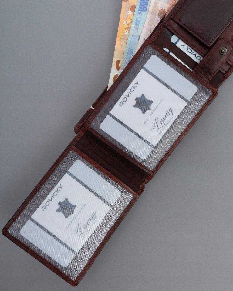 Inny Didelė, patriotinė vyriška piniginė su RFID sistema
