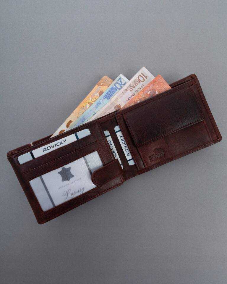 Inny Didelė, patriotinė vyriška piniginė su RFID sistema
